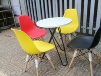 Ghế Eames nhựa chân gỗ cao cấp, nhiều màu sắc độc đáo Ghế Eames nhựa chân gỗ cao cấp, nhiều màu sắc độc đáo