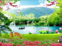 Tranh phong cảnh thiên nhiên tranh sông núi Tranh phong cảnh thiên nhiên tranh sông núi