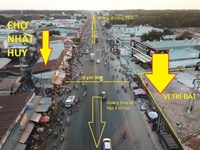 Đất chợ mặt tiền QL14, Lô góc 2 mặt tiền, TC 100% Đất chợ mặt tiền QL14, Lô góc 2 mặt tiền, TC 100%