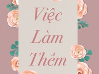 Cửa hàng cần bổ sung gấp 4 nam/nữ làm việc bán thời gian tại chỗ