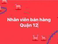 Cân tuyển gấp 2 nhận viên bán hàng