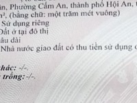 Bán lô đất biển An Bàng. DT: 7,2x16.8m, Kiệt đường Nguyễn Phan Vinh Bán lô đất biển An Bàng. DT: 7,2x16.8m, Kiệt đường Nguyễn Phan Vinh