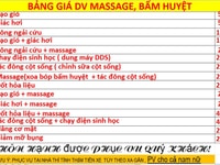 Massa bấm huyệt tại nhà giá rẽ Massa bấm huyệt tại nhà giá rẽ