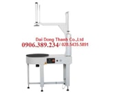 Máy quấn màng pe kiện hàng nhỏ hình tròn, trụ tròn, cuộn có tay giữ Máy quấn màng pe kiện hàng nhỏ hình tròn, trụ tròn, cuộn có tay giữ