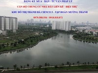 Cần bán căn hộ Penthouse góc tòa HH01, khu đô thị Thanh Hà, xã Cự Khê Cần bán căn hộ Penthouse góc tòa HH01, khu đô thị Thanh Hà, xã Cự Khê