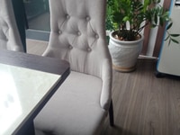 Thanh Lý Ghế Bàn Ăn Màu Xám Có Đính Khuy Ở Đà Nẵng Thanh Lý Ghế Bàn Ăn Màu Xám Có Đính Khuy Ở Đà Nẵng