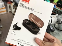 Tai nghe không dây cảm ứng Bluetooth mini trắng và đen, giá 380k. Tai nghe không dây cảm ứng Bluetooth mini trắng và đen, giá 380k.