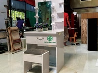Bàn Phấn Màu Trắng + Bóng Đèn, N: 70cm. Hàng TST. Bàn Phấn Màu Trắng + Bóng Đèn, N: 70cm. Hàng TST.