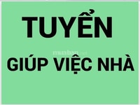 Tìm giúp việc chăm bé, ăn ở lại gia đình.