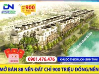 Mở bán 88 nền đất khu Đô Thị Du Lịch Sinh Thái - Giá từ 900tr/nền