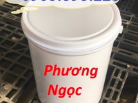 Vỏ thùng sơn màu trắng, xô nhựa màu trắng, xô đựng thuốc thú y, Vỏ thùng sơn màu trắng, xô nhựa màu trắng, xô đựng thuốc thú y,