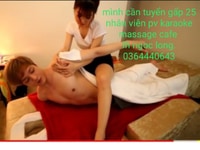 Cần tuyển 25 nv pv karaoke massage cafe Cần tuyển 25 nv pv karaoke massage cafe