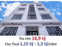 Bán Nhanh Tòa Nhà 16,9 tỷ đang cho thuê 100tr/tháng