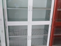 Tủ nhôm kính chén bát nhôm sơn tĩnh điện màu trắng sữa Tủ nhôm kính chén bát nhôm sơn tĩnh điện màu trắng sữa