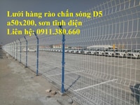 Lắp đặt lưới thép hàng rào D5 a50x100, a50x200,... sơn tĩnh điện Lắp đặt lưới thép hàng rào D5 a50x100, a50x200,... sơn tĩnh điện