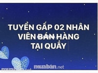 Cửa hàng cần tuyển 2 nhân sự đi làm ngay Cửa hàng cần tuyển 2 nhân sự đi làm ngay