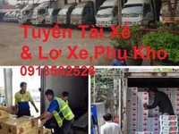 Tuyển Lái Xe Tải + Lơ Xe và Phụ Kho Bốc hàng Tuyển Lái Xe Tải + Lơ Xe và Phụ Kho Bốc hàng