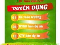 Trở thành thành viên mới của công ty nhà xinh với nhiều vị trí hấp dẫn Trở thành thành viên mới của công ty nhà xinh với nhiều vị trí hấp dẫn