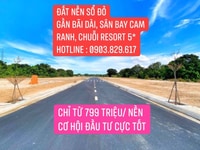 Đất Nền Sổ Đỏ Gần Bãi Dài Cam Lâm, Sân Bay - Chỉ 799 triệu/ lô Đất Nền Sổ Đỏ Gần Bãi Dài Cam Lâm, Sân Bay - Chỉ 799 triệu/ lô