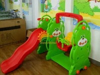 Cầu trượt mầm non siêu đáng yêu cho trẻ em vui chơi, vận động Cầu trượt mầm non siêu đáng yêu cho trẻ em vui chơi, vận động
