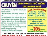 Công ty nhân lực CICI CUNG ỨNG LĐPT các ngành nghề UY TÍN CHẤT LƯỢNG