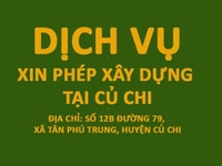 Dịch vụ xin phép xây dựng tại Củ Chi Dịch vụ xin phép xây dựng tại Củ Chi