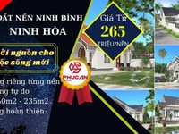 Chỉ hơn 200 triệu cơ hội sở hữu ngay lô đất Ninh Bình -tx.Ninh Hòa Chỉ hơn 200 triệu cơ hội sở hữu ngay lô đất Ninh Bình -tx.Ninh Hòa