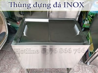 Thùng đựng đá inox - thùng đựng đá âm bàn inox Tấn Phát 304 Thùng đựng đá inox - thùng đựng đá âm bàn inox Tấn Phát 304