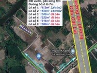 Còn lại chỉ 2 thửa đất 1113m2, xuống giá bán trong mùa dịch