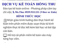 Kế toán dịch vụ và Nhận dạy kế toán thực hành Kế toán dịch vụ và Nhận dạy kế toán thực hành