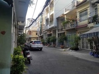 Hẻm lớn, xe tải tránh 1 trục nhà 4 tầng 55m2 5 phòng ngủ Bùi Đình Túy Hẻm lớn, xe tải tránh 1 trục nhà 4 tầng 55m2 5 phòng ngủ Bùi Đình Túy