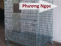 Lồng trữ hàng có bánh xe, lồng thép chứa hàng, xe đẩy lồng, pallet lướ Lồng trữ hàng có bánh xe, lồng thép chứa hàng, xe đẩy lồng, pallet lướ