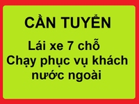 Tuyển lái xe 7 chỗ chạy phục vụ khách nước ngoài (không cần ngoại ngữ)
