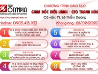 Giám Đốc Điều Hành Thanh Hóa - Trường Doanh nhân Top Olympia Giám Đốc Điều Hành Thanh Hóa - Trường Doanh nhân Top Olympia