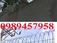 Dây kẽm lam, dây thép gai hình dao giá rẻ tại Hồ Chí Minh Dây kẽm lam, dây thép gai hình dao giá rẻ tại Hồ Chí Minh