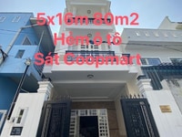 NHÀ NGỘP 80M2 (5X16) Nhà 2 Lầu, Hẻm ô Tô Sát CoopMart Bình Triệu!