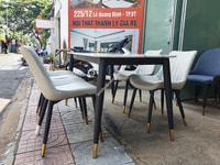 Bộ bàn ăn mặt đá nhập khẩu hàng cao cấp Bộ bàn ăn mặt đá nhập khẩu hàng cao cấp