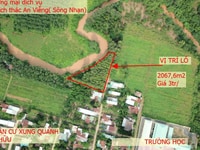 Hàng hiếm ,Bán 2000m2 đất vườn bên suối.MT 50m, cạnh KDL thác An Viễn Hàng hiếm ,Bán 2000m2 đất vườn bên suối.MT 50m, cạnh KDL thác An Viễn