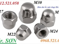 Phân phối: Ốc mũ chụp M20/ 24/ 30,ốc ren ngược M6 -30,ốc khoá M27,M30. Phân phối: Ốc mũ chụp M20/ 24/ 30,ốc ren ngược M6 -30,ốc khoá M27,M30.