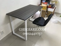Bàn ghế làm việc chân sắt giá rẻ 120x60 Bàn ghế làm việc chân sắt giá rẻ 120x60