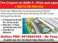 The Origami tại quận 9 - Giá Từ 38 triệu - 45 triệu/m2 The Origami tại quận 9 - Giá Từ 38 triệu - 45 triệu/m2