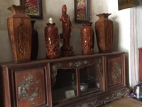 Tủ kệ Tivi tủ áo 2 buồng gỗ gụ Tủ kệ Tivi tủ áo 2 buồng gỗ gụ