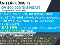 Cty luật Khánh Dương chuyên tư vấn thành lập công ty, DV kế toán-thuế