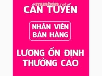 Tuyển nhân viên nam nữ phu bán hàng tại chỗ Tuyển nhân viên nam nữ phu bán hàng tại chỗ
