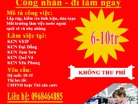 Việc làm tại Bắc Ninh Tuyển dụng công nhân đi làm ngay Việc làm tại Bắc Ninh Tuyển dụng công nhân đi làm ngay