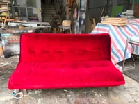 Thanh lý Sofa bed bọc vải nhung đỏ cao cấp giá rẻ Thanh lý Sofa bed bọc vải nhung đỏ cao cấp giá rẻ
