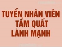 Tuyển 4 nhân viên tẩm quất thư giãn, làm tại phố Thụy Khuê, Tây Hồ Tuyển 4 nhân viên tẩm quất thư giãn, làm tại phố Thụy Khuê, Tây Hồ
