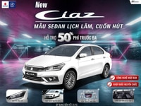 Uzuki Ciaz 2020 Mẫu Sedan 5 chỗ rộng rãi nhất phân khúc Uzuki Ciaz 2020 Mẫu Sedan 5 chỗ rộng rãi nhất phân khúc