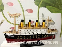 Mô hình tàu Titanic trang trí - Tàu Titanic mô hình - Gỗ sơn màu Mô hình tàu Titanic trang trí - Tàu Titanic mô hình - Gỗ sơn màu