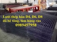 Lưới thép đổ bê tông phi 4 ô 100x100, 150x150, Phi 6 ô 200x200, 150 Lưới thép đổ bê tông phi 4 ô 100x100, 150x150, Phi 6 ô 200x200, 150